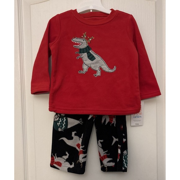 Carter's Other - New Just One You‎ Carter's Boys Christmas Lounge Set. Dino, Walrus, Shark - 18M